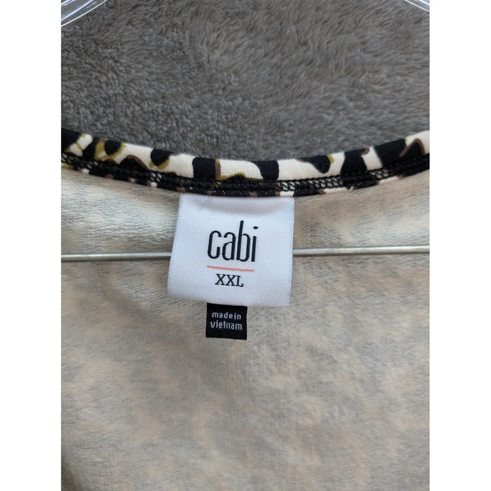 Cabi Top Womens XXL Knotty Tank Leopard Animal Print Casual Edgy‎ Party Y2K 90s